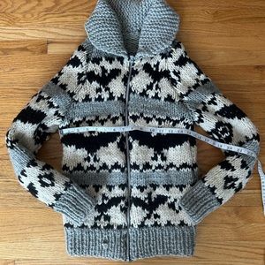 Vintage XS cowichan wool sweater cozy
